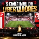 Estudiantes x Flamengo pela semifinal da Libertadores 2026.