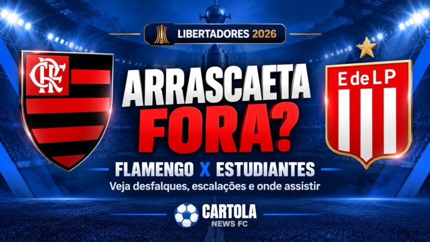 Flamengo x Estudiantes na semifinal da Libertadores 2026, com decisão marcada para o Maracanã.
