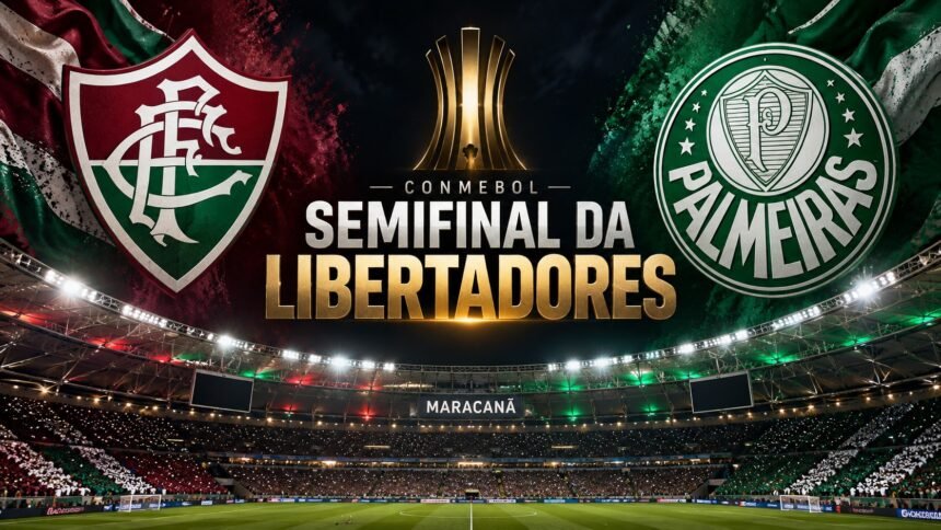Fluminense x Palmeiras pela semifinal da Libertadores 2026.