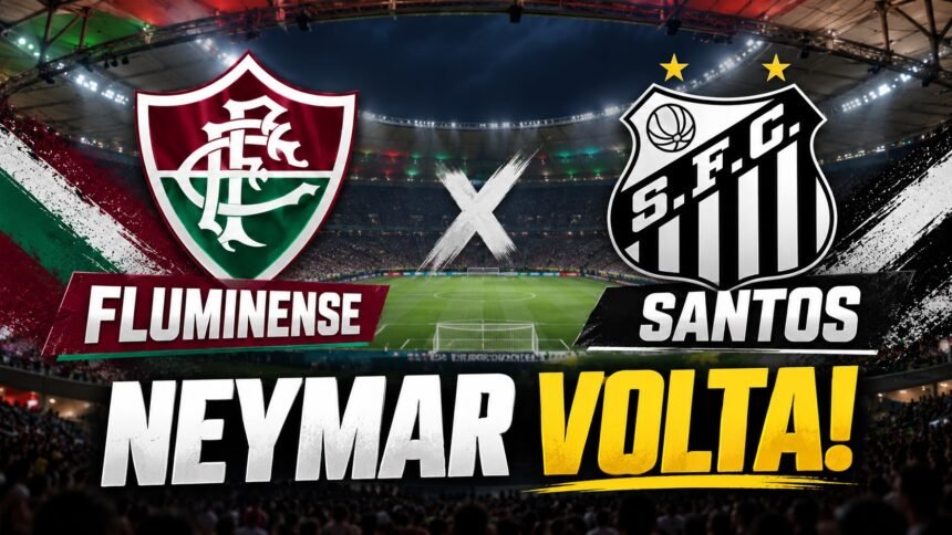 Fluminense x Santos terá retorno de Neymar no Maracanã pelo Brasileirão 2026.