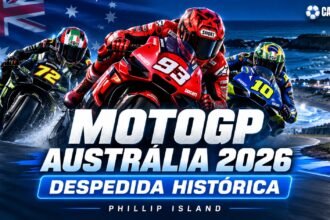 GP da Austrália de MotoGP 2026 em Phillip Island com Márquez, Bezzecchi e Diogo Moreira.