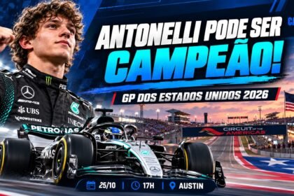 GP dos Estados Unidos 2026 pode garantir o primeiro título mundial de Kimi Antonelli na Fórmula 1.