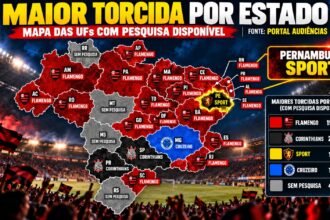 Mapa das torcidas no Brasil