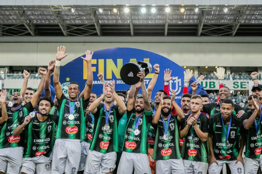 Maringá campeão da Série C 2026 comemora primeiro título nacional da história.