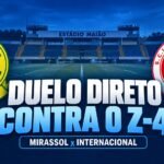 Mirassol x Internacional pelo Brasileirão 2026 no Estádio Maião.