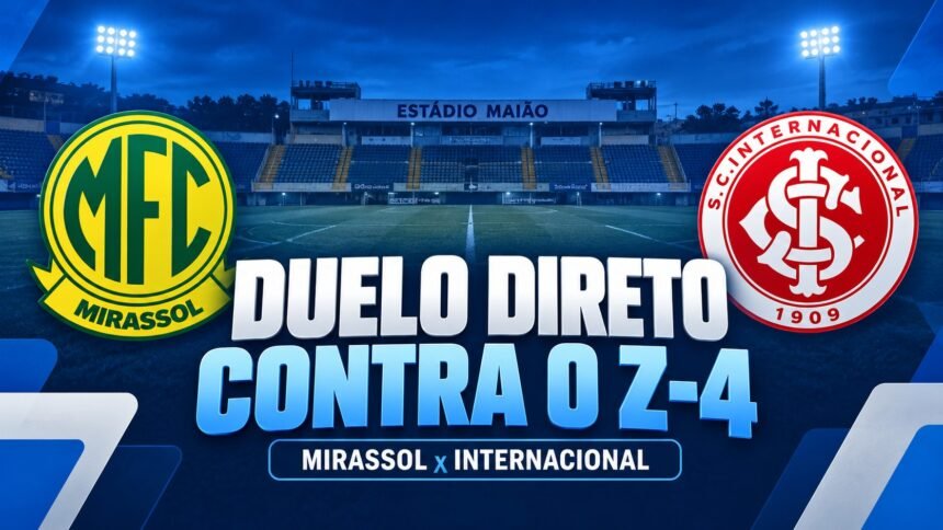 Mirassol x Internacional pelo Brasileirão 2026 no Estádio Maião.