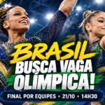 Mundial de Ginástica 2026 tem Brasil com Rebeca Andrade na final feminina por equipes.