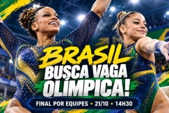 Mundial de Ginástica 2026 tem Brasil com Rebeca Andrade na final feminina por equipes.