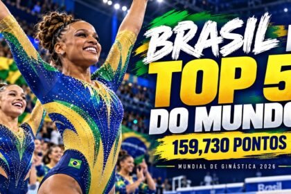 Mundial de Ginástica 2026 termina com Brasil em quinto lugar na final feminina por equipes.