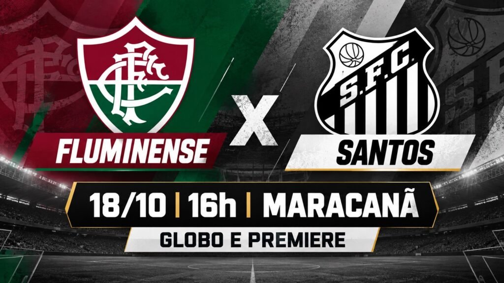 Onde assistir Fluminense x Santos ao vivo pela 31ª rodada do Brasileirão.