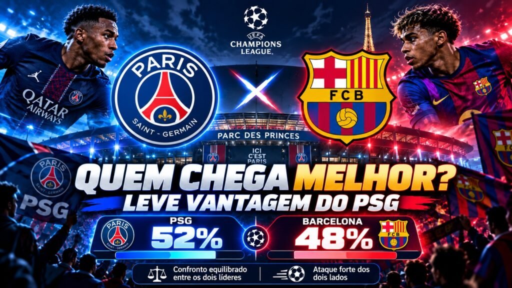 PSG x Barcelona - confronto