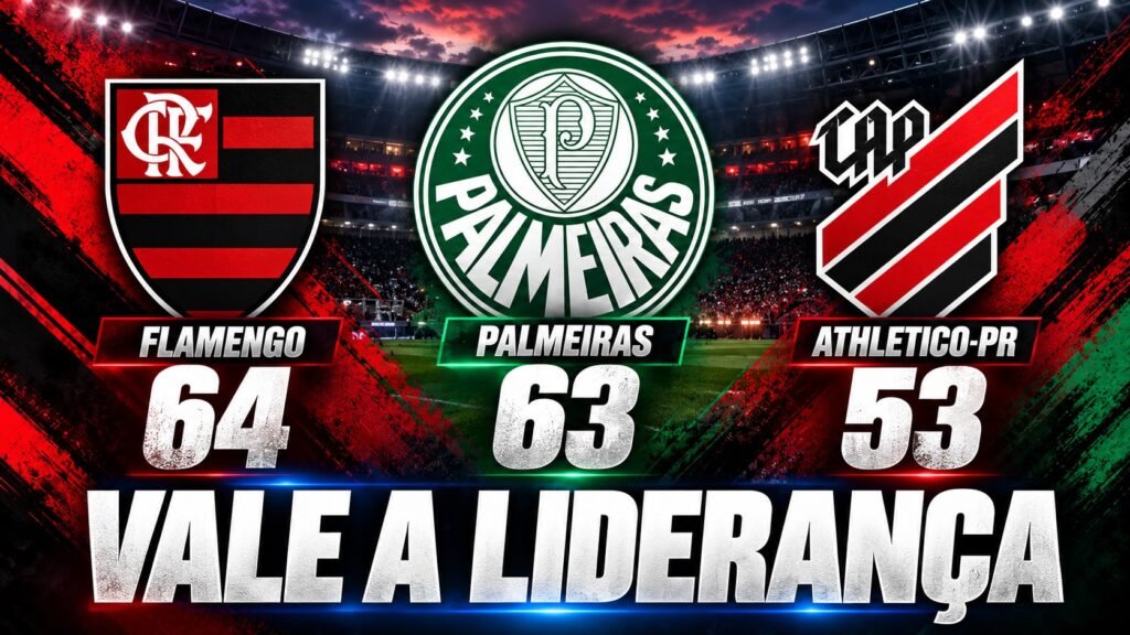 Palmeiras está a um ponto do Flamengo antes de enfrentar o Athletico-PR.