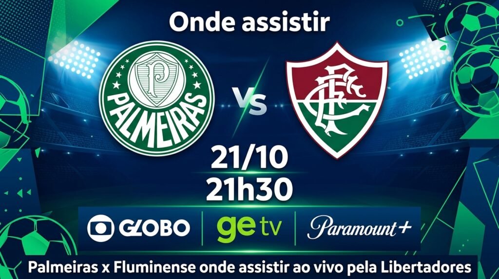 Palmeiras x Fluminense onde assistir ao vivo pela Libertadores nesta quarta feira