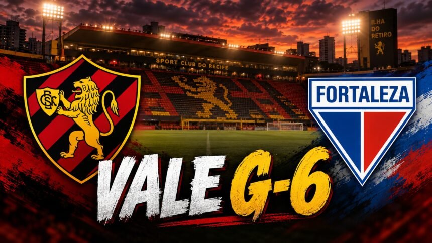 Sport x Fortaleza pela 34ª rodada da Série B 2026 na Ilha do Retiro.