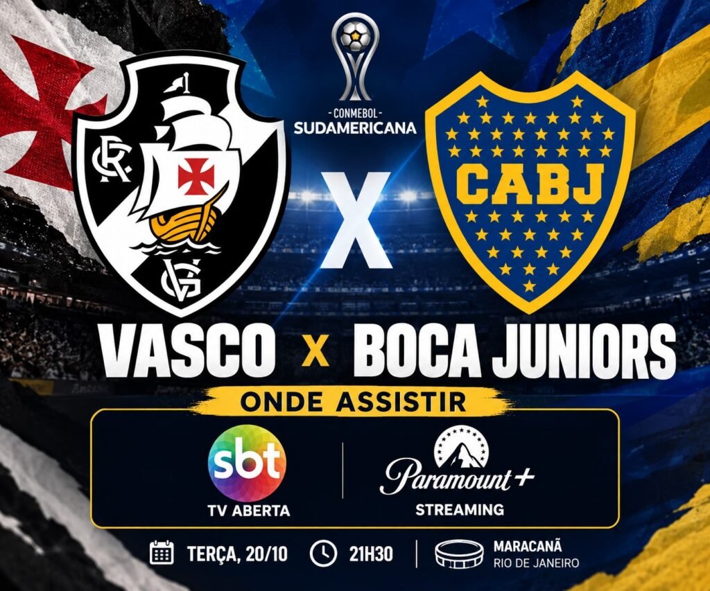 Vasco x Boca Juniors - Onde assistir