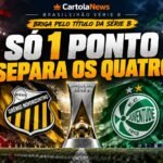 briga pelo título Série B tem quatro times separados por um ponto.