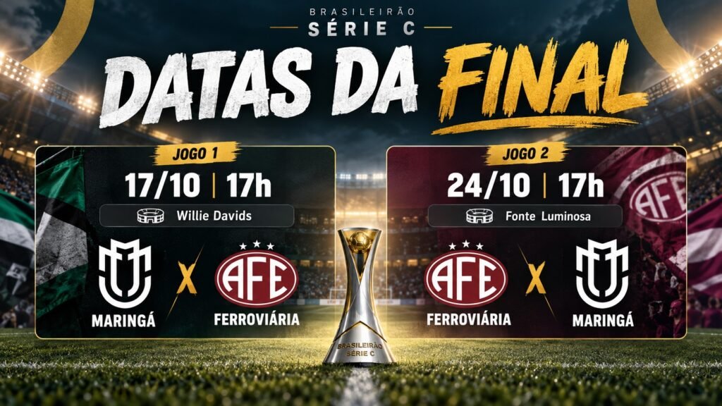 datas e horários de Maringá x Ferroviária pela final da Série C.