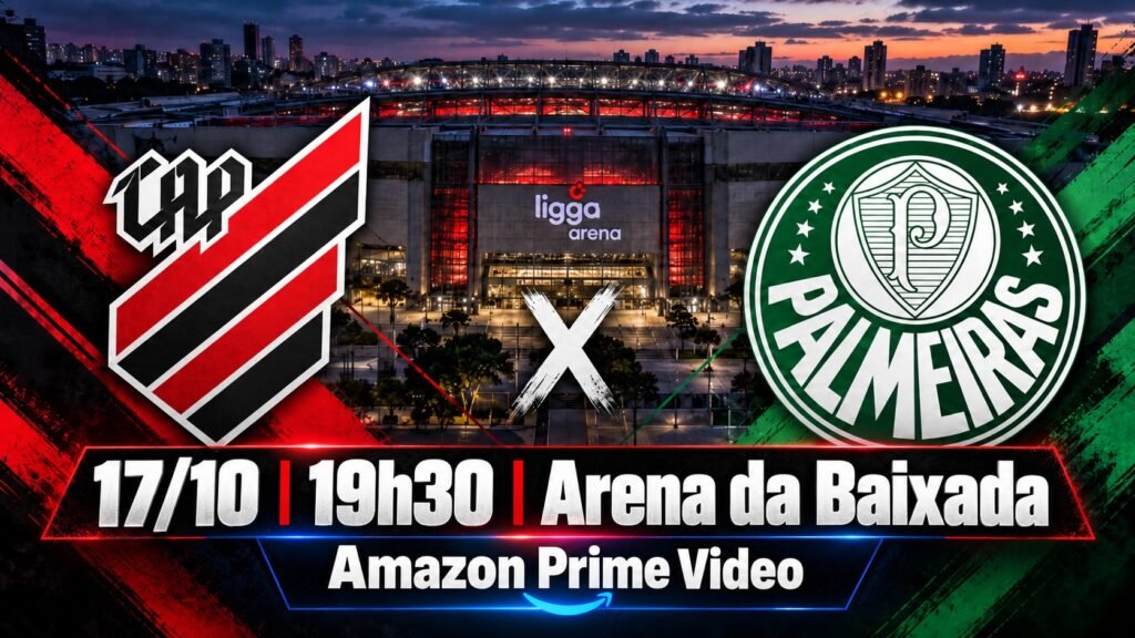onde assistir Athletico-PR x Palmeiras ao vivo pelo Brasileirão.