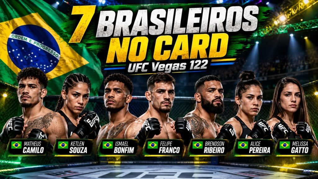 sete brasileiros no UFC Vegas 122.